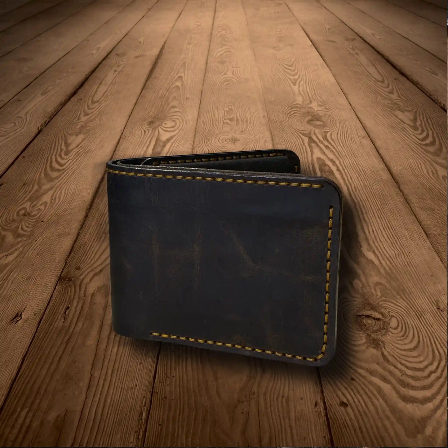 Vintage Coin Pocket Wallet | Storage Security Durability - WM Leather