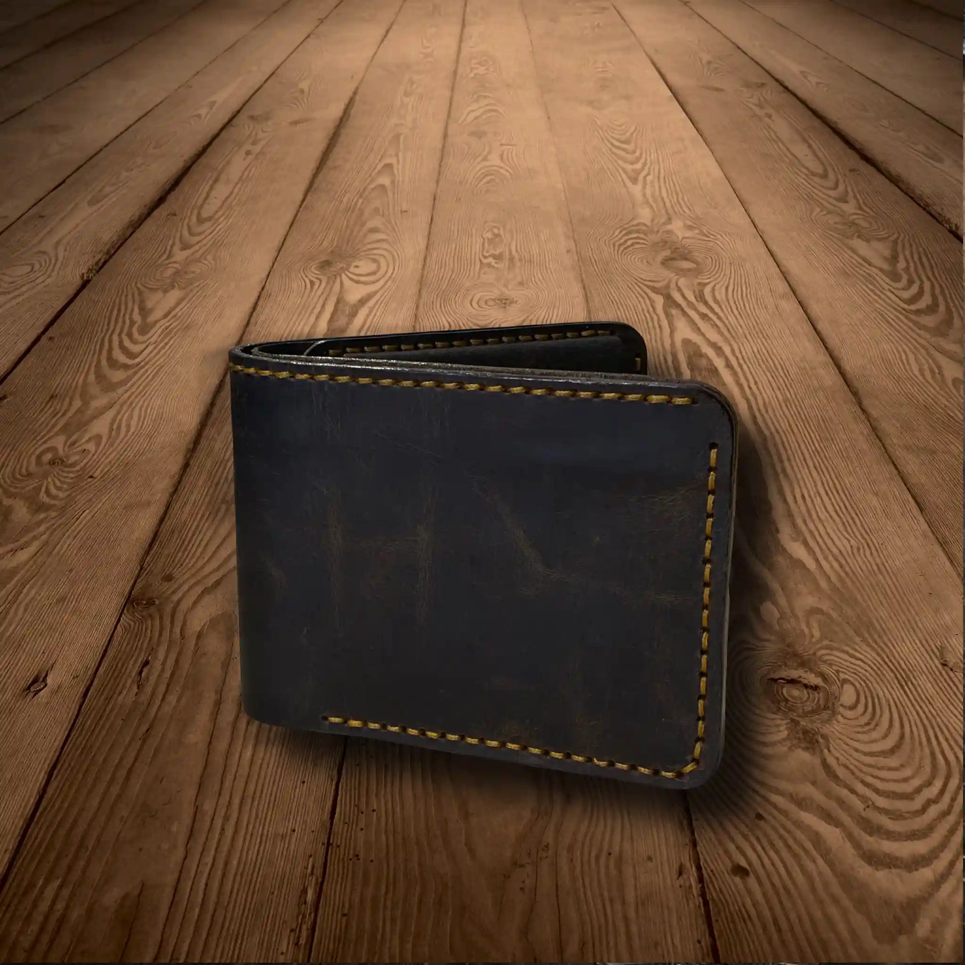Vintage Coin Pocket Wallet | Storage Security Durability - WM Leather