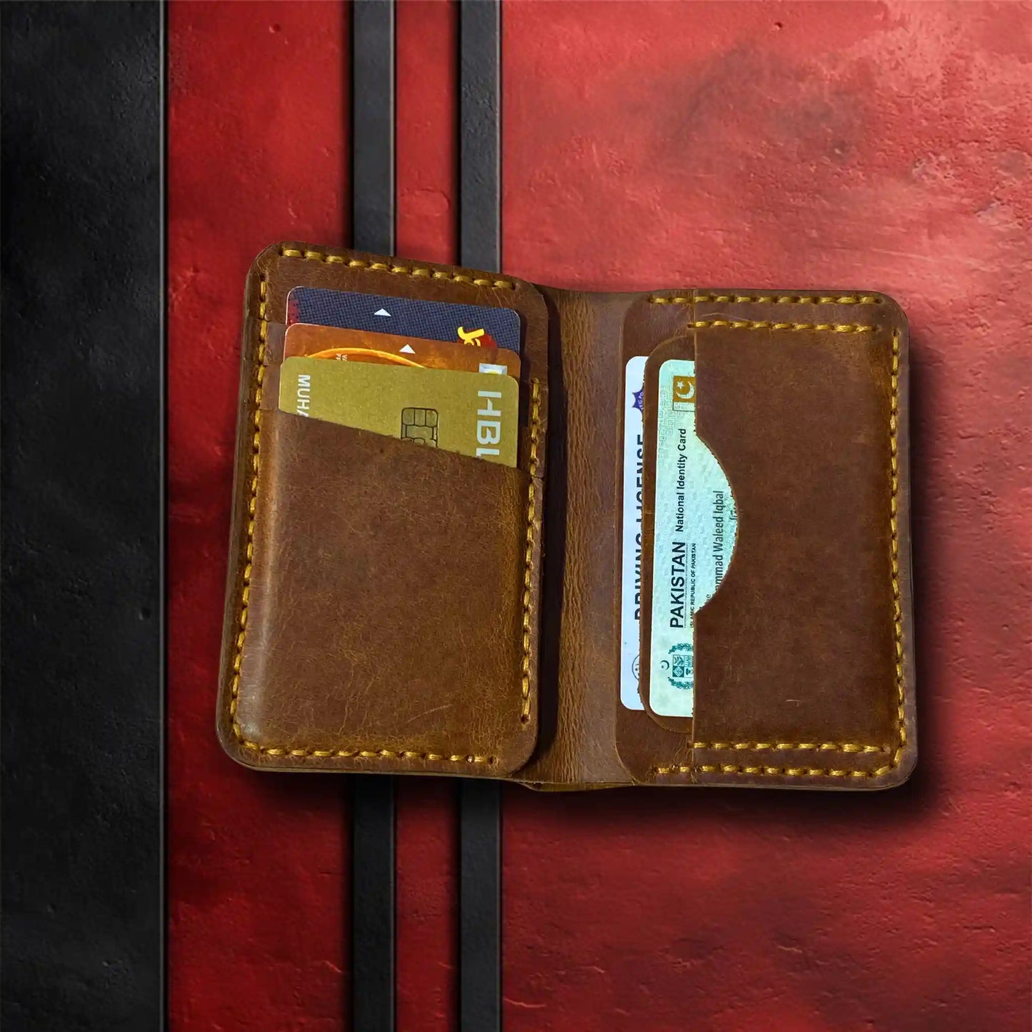 Executive Half Long Wallet | Store Secure Access - WM Leather