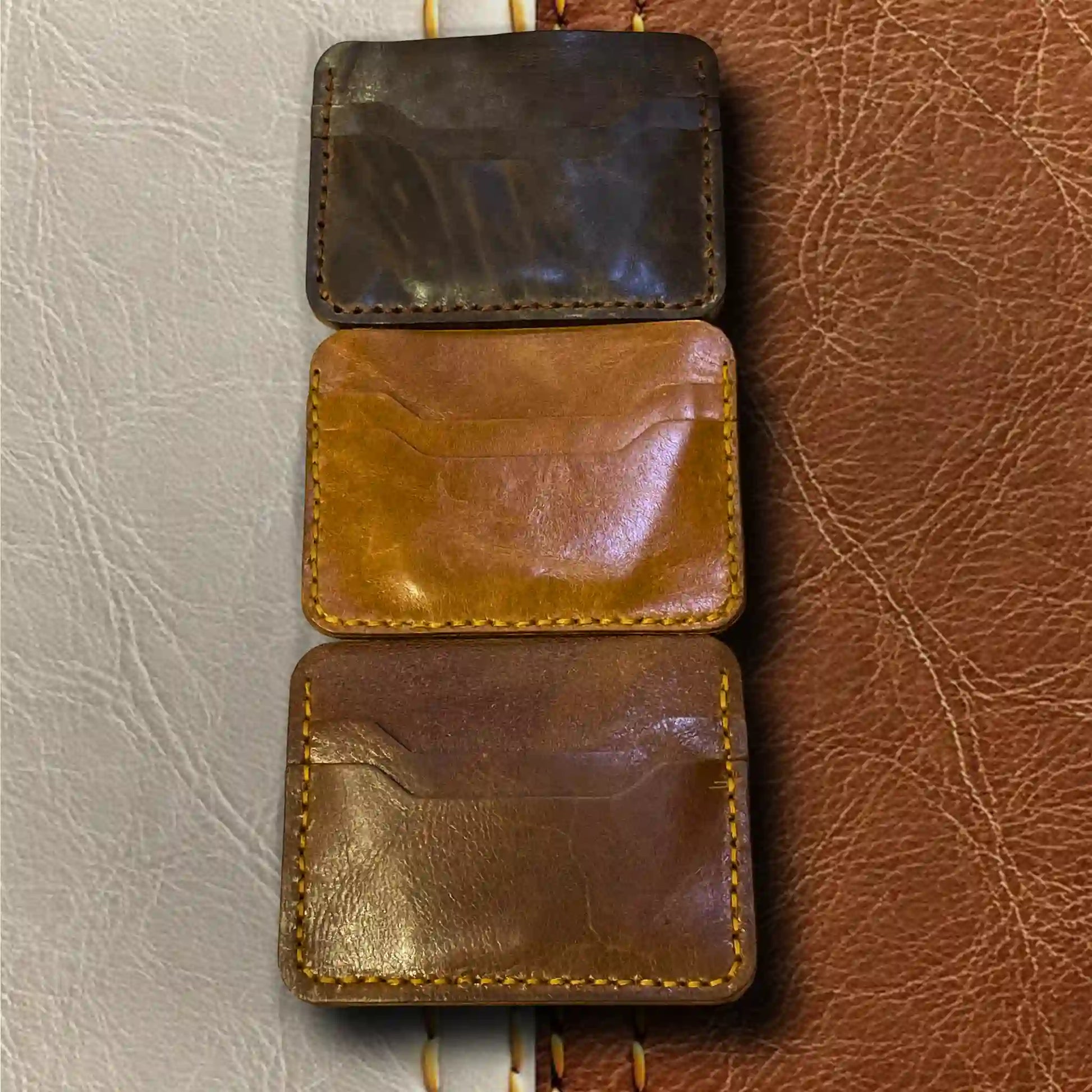 Slimline Leather Card Holder | Carries Cards Easily - WM Leather
