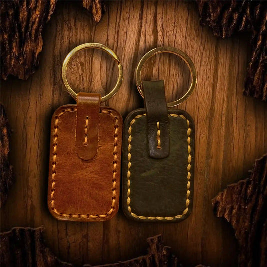 Classic Leather Keychain | Prevents Key Loss - WM Leather