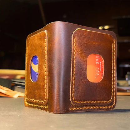 SaddleFold Leather Wallet | Slim Solution for Daily Clutter