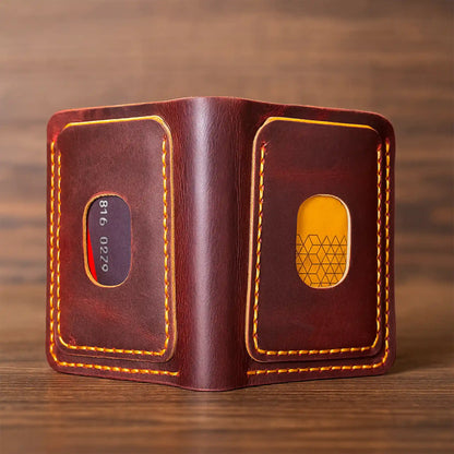 SaddleFold Leather Wallet | Slim Solution for Daily Clutter